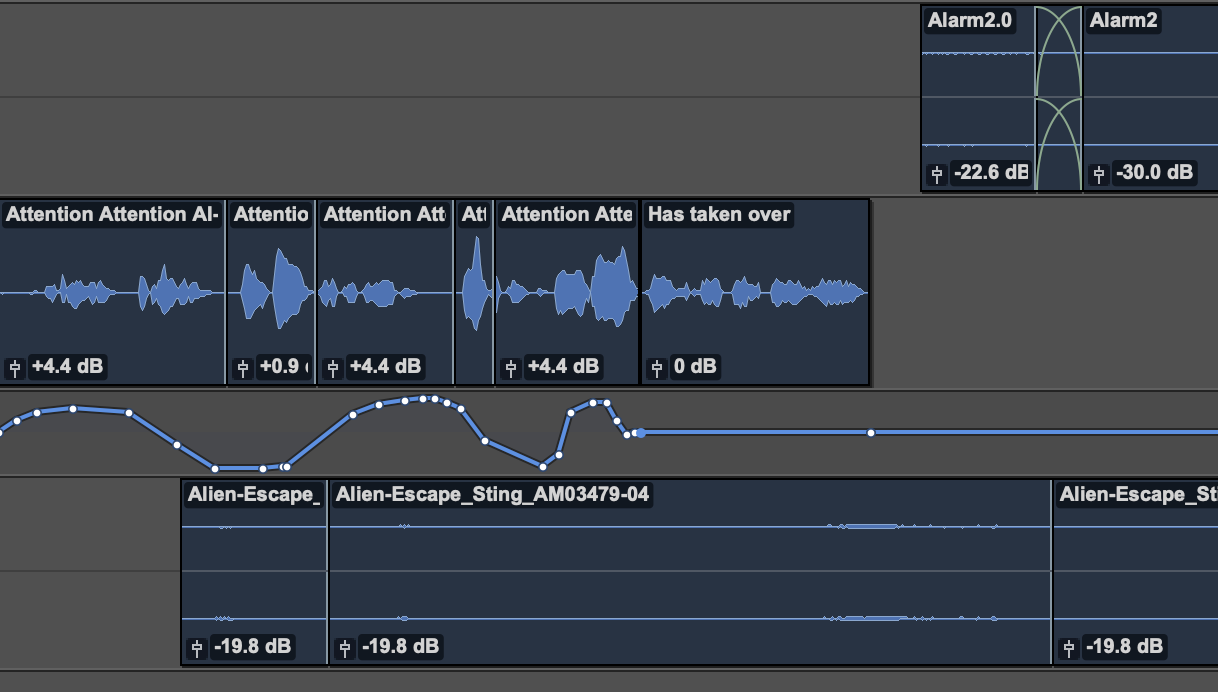Podcast opening layering and edit timeline