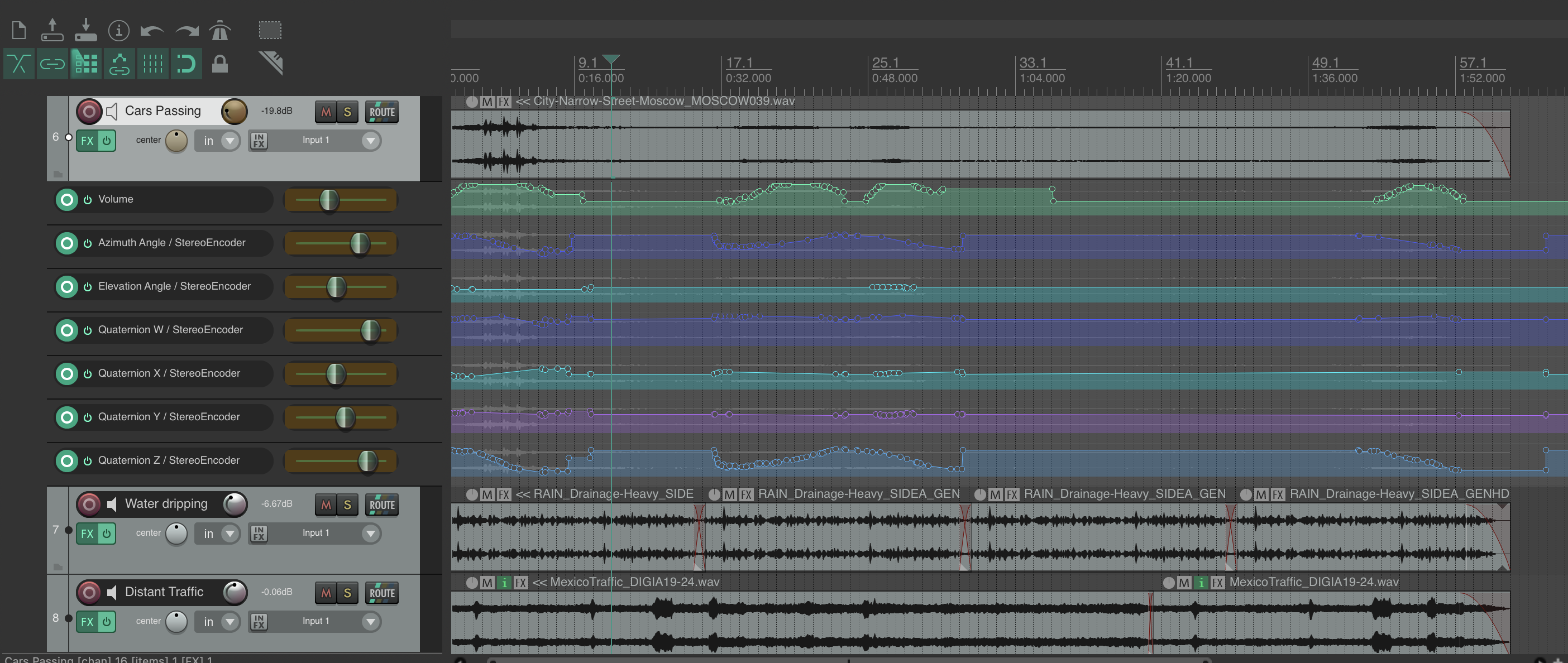 Spatial audio session planning and layout