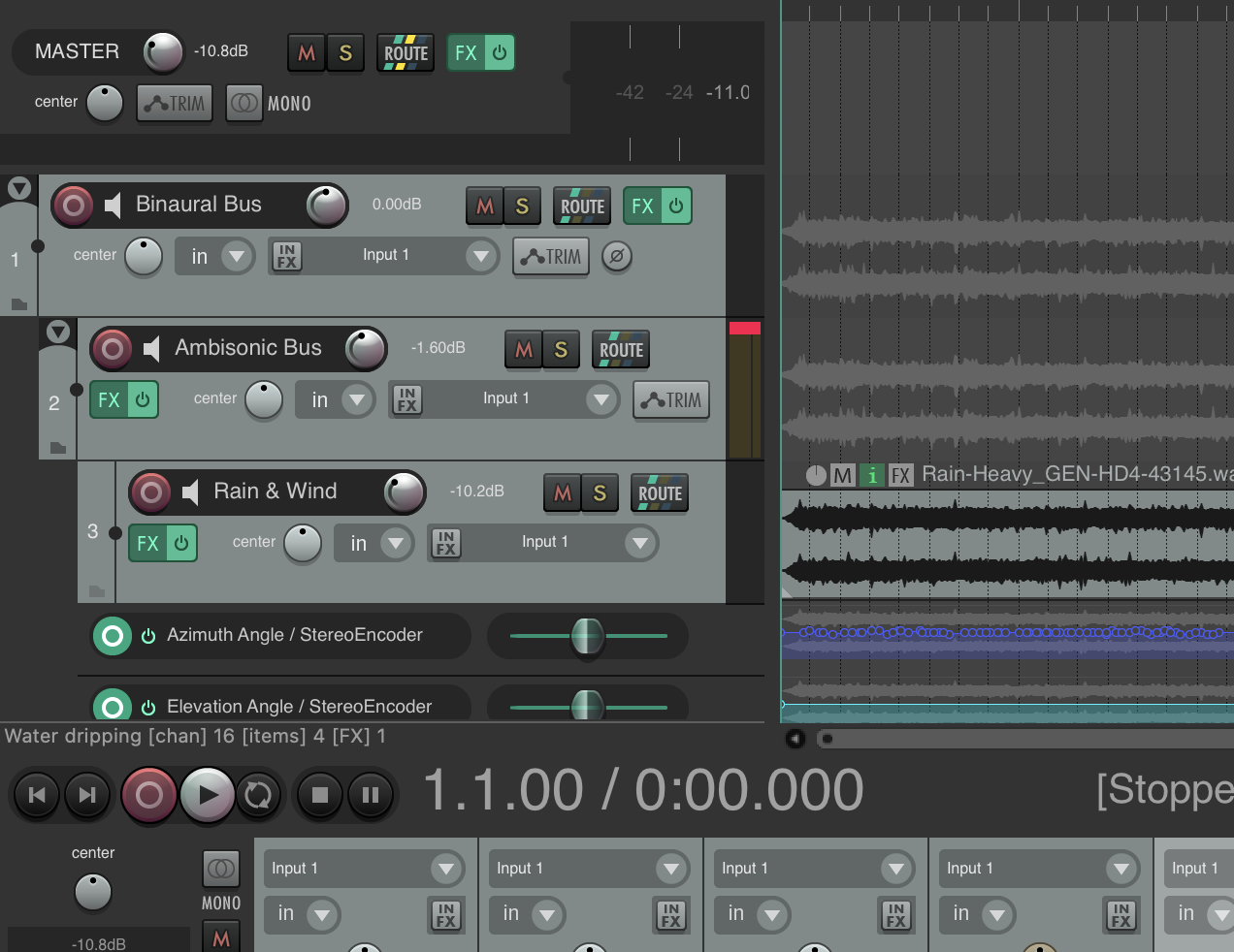 Final spatial soundfield refinement and render